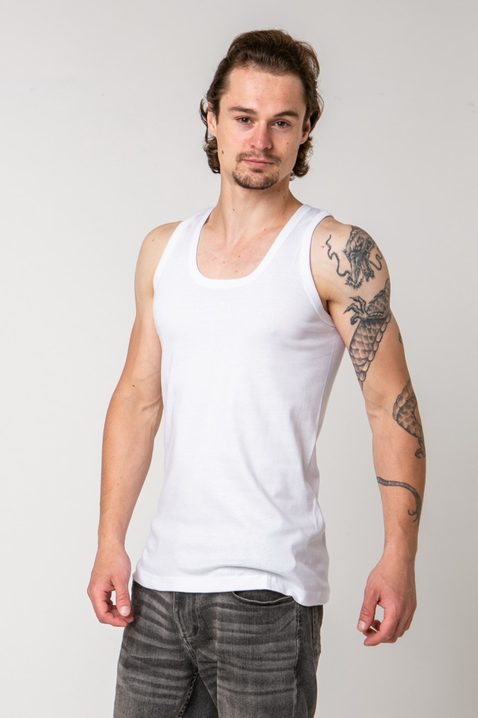 Чоловіча майка натільна Озкан - Білий