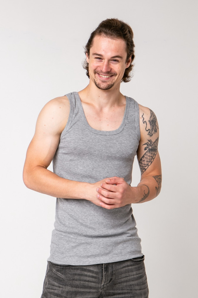 Чоловіча майка натільна Озкан - Меланж