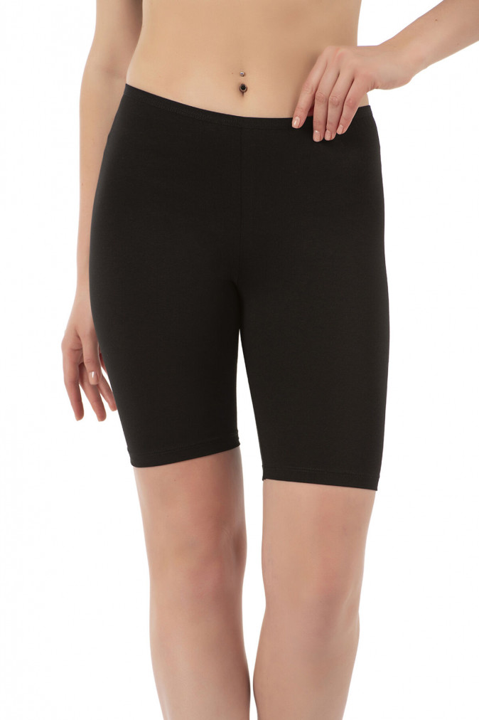 Шортики жіночі однотонні бавовняні - чорні