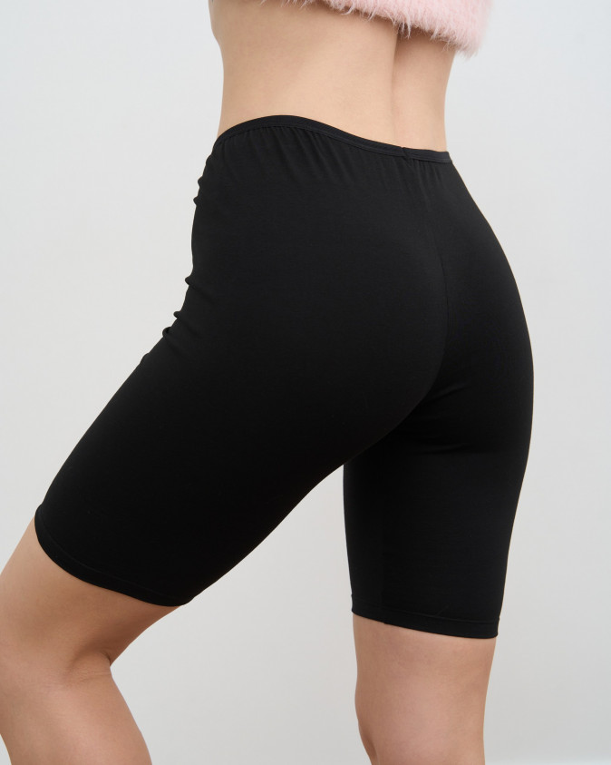 Шортики жіночі однотонні бавовняні - чорні