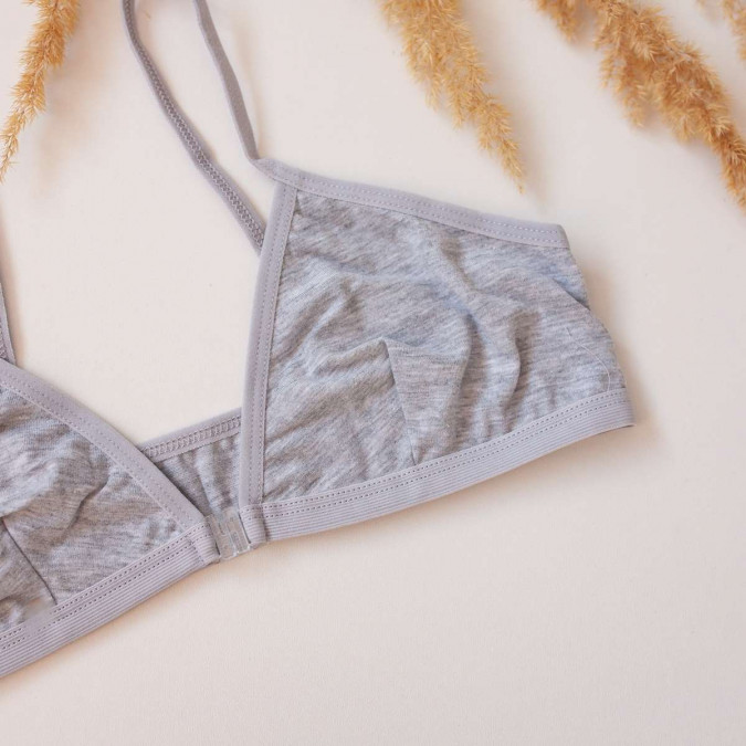 Лифчик однотонный с замочком спереди - Ozkan