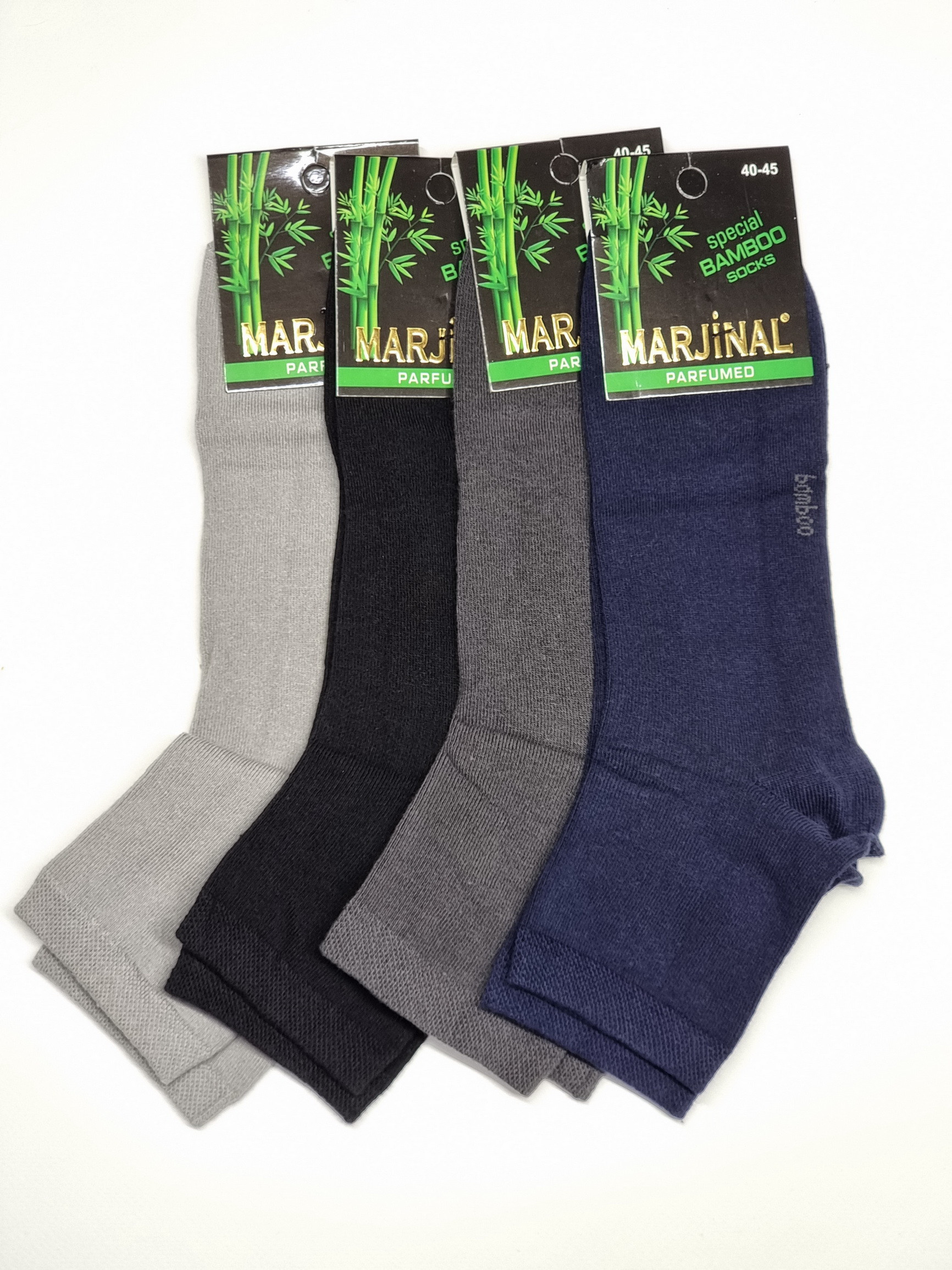 Мужские бамбуковые носки, средние - однотонный микс, парфумированные