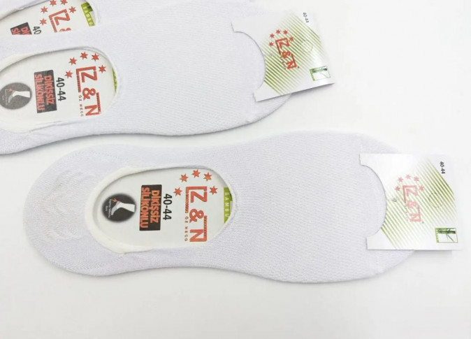 Чоловічі cліди без шва, просилікована п'ята - 5 кольорів - Бамбук