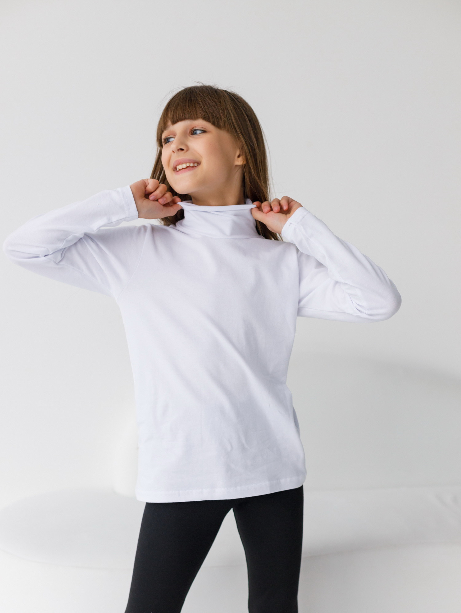 Водолазка на девочку - длинный рукав