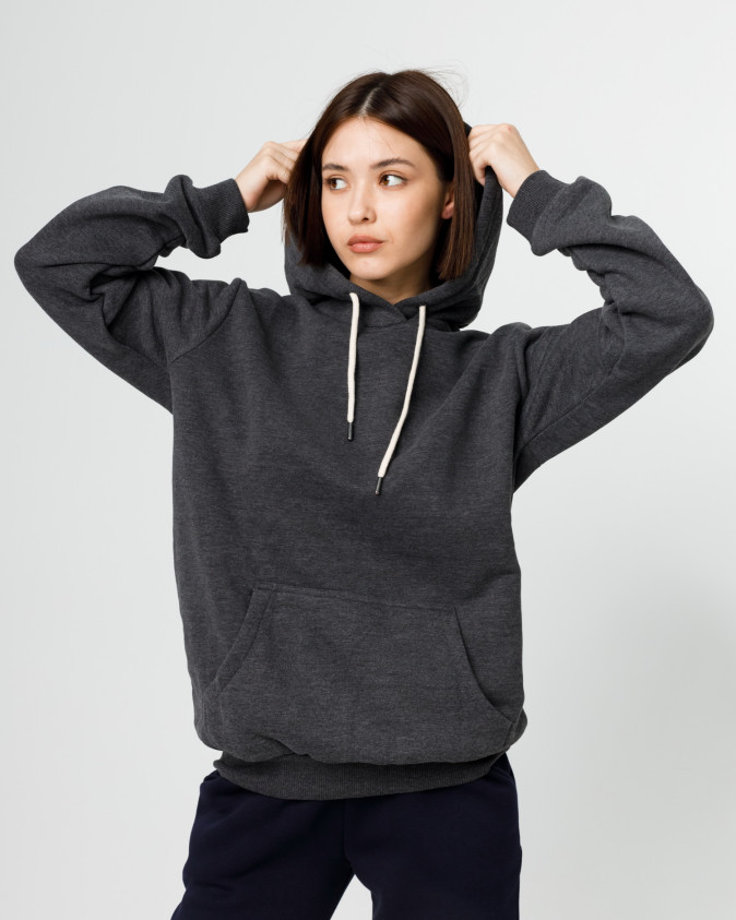 Жіноче тепле худі - однотонне