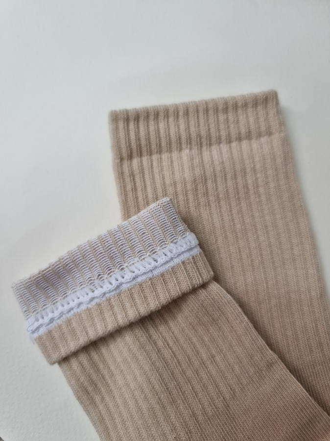 Жіночі довгі бавовняні шкарпетки - пастельні