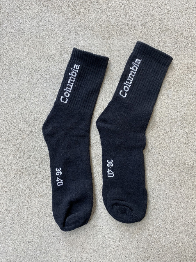 Женские однотонные черные носки - Travel