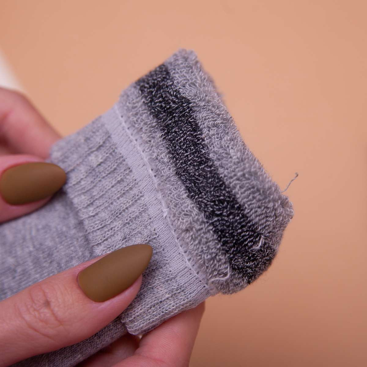 Носки утепленные для мальчика-подростка - серые