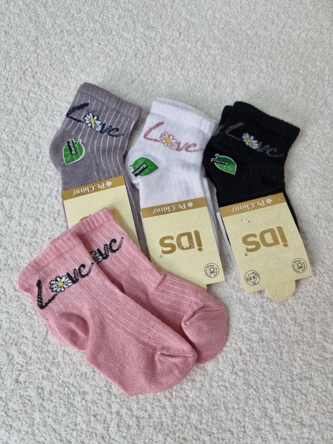 Шкарпетки для дівчинки бамбук - ароматизовані Love