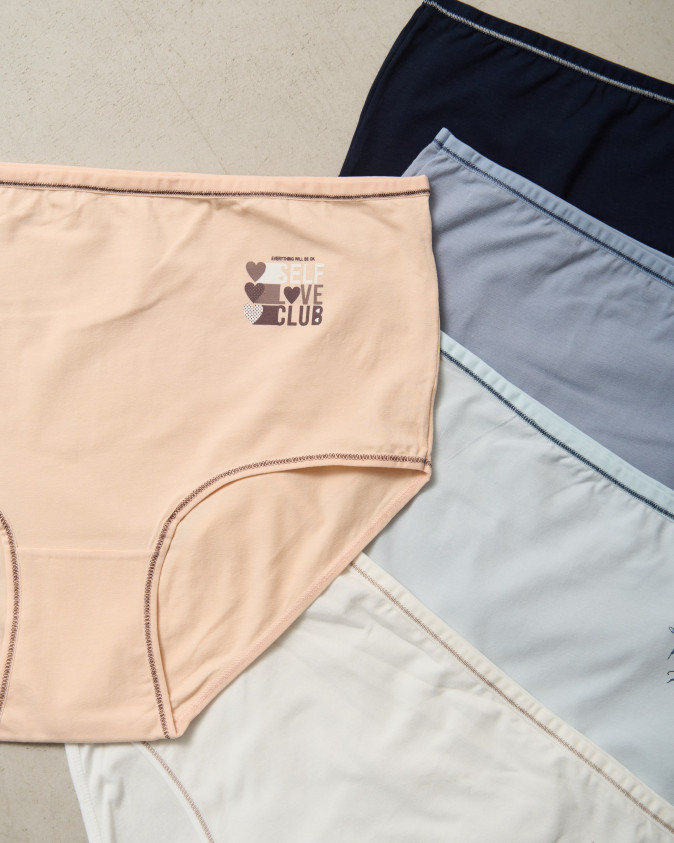 Трусы супербаталы с широким боком - микс с рисунками