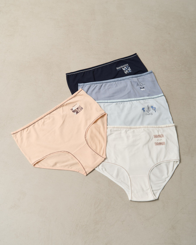 Труси-батали із широким боком - мікс із малюнками