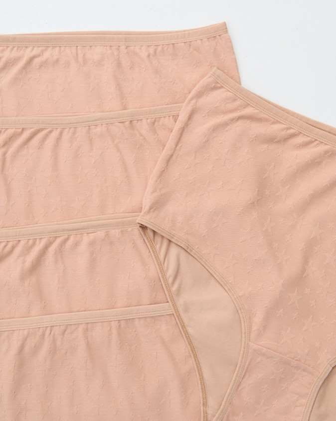 Трусики жіночі Plus Size широкий бік - Бежеві