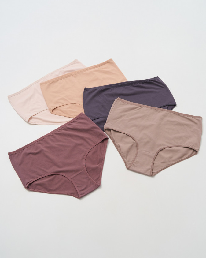 Жіночі Plus Size трусики - бежевий мікс