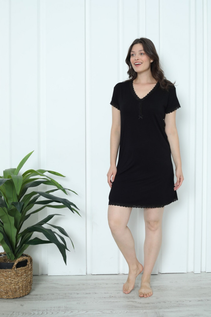 Жіноча сорочка-комбінація однотоннаи - Бамбук