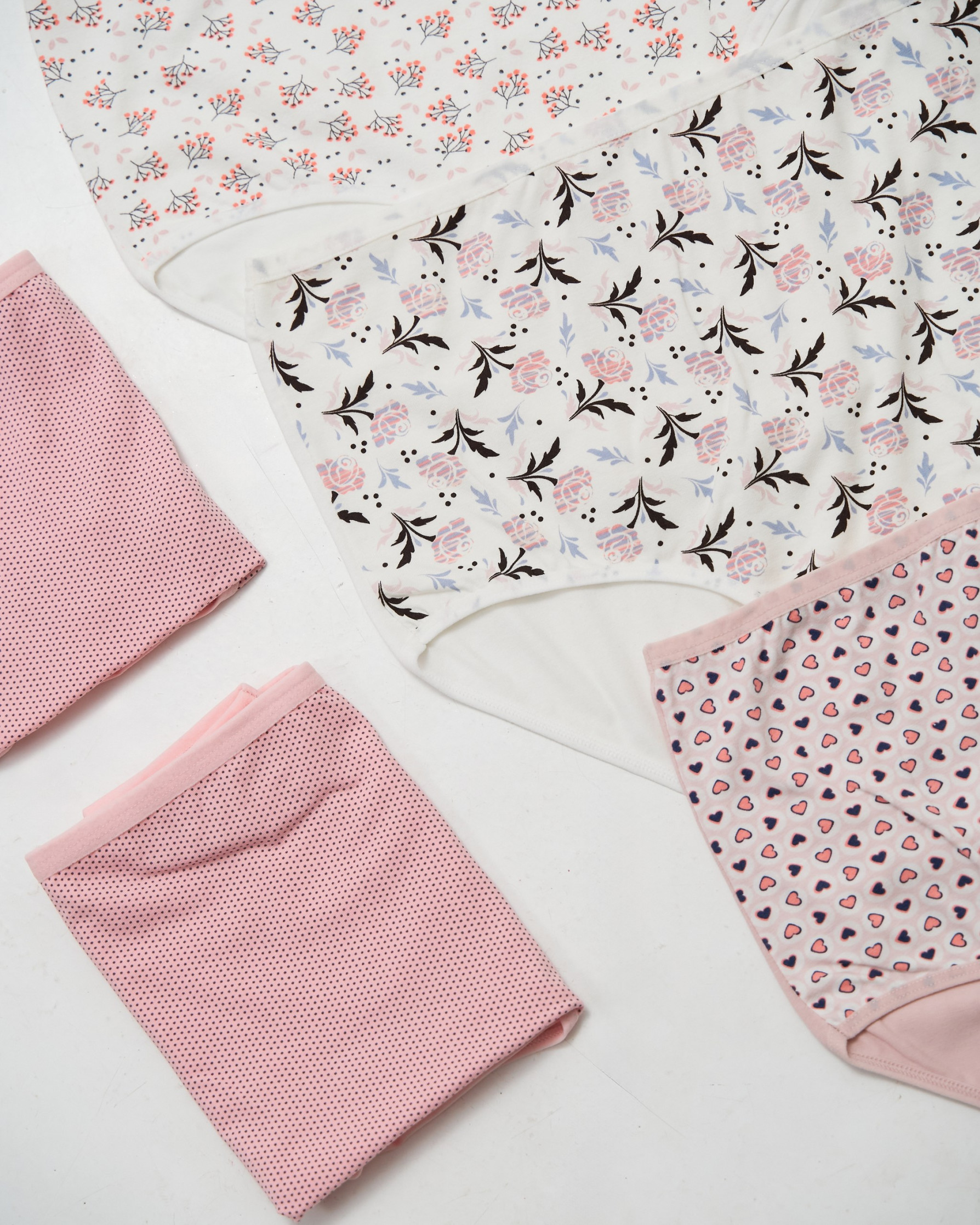 Трусики жіночі Plus Size - мікс з дрібним принтом