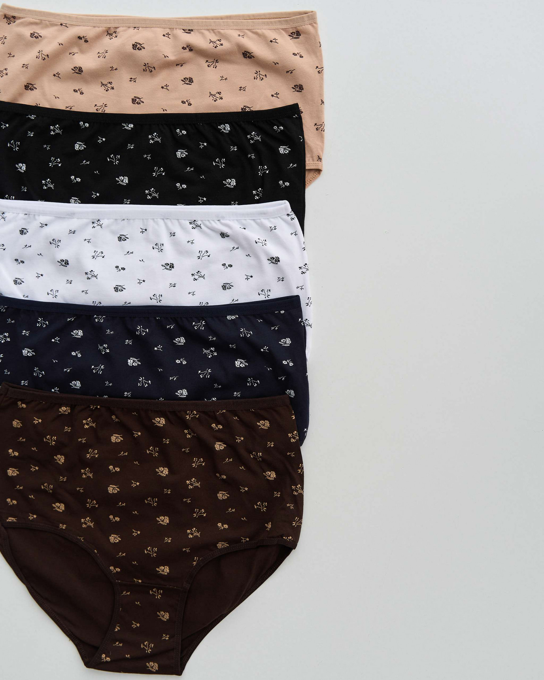 Труси жіночі Plus Size з широким боком - дрібні гілочки