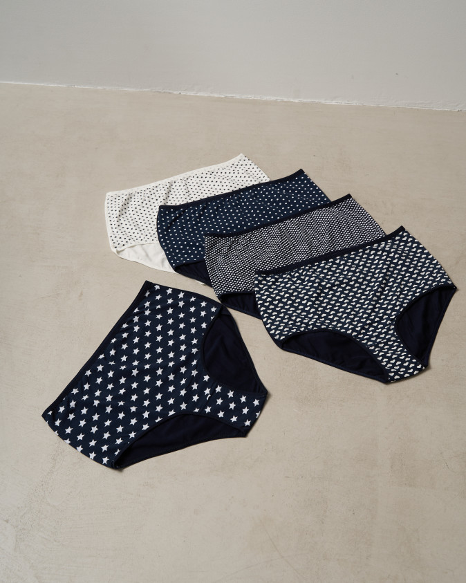 Труси жіночі Plus Size - темно-синій мікс - Хіт