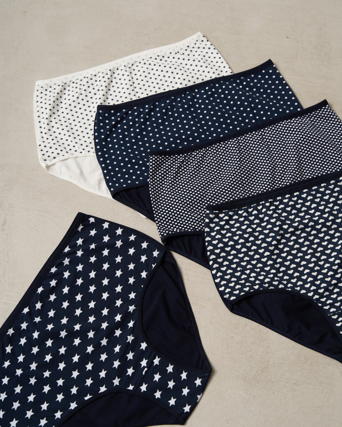 Труси жіночі Plus Size - темно-синій мікс - Хіт