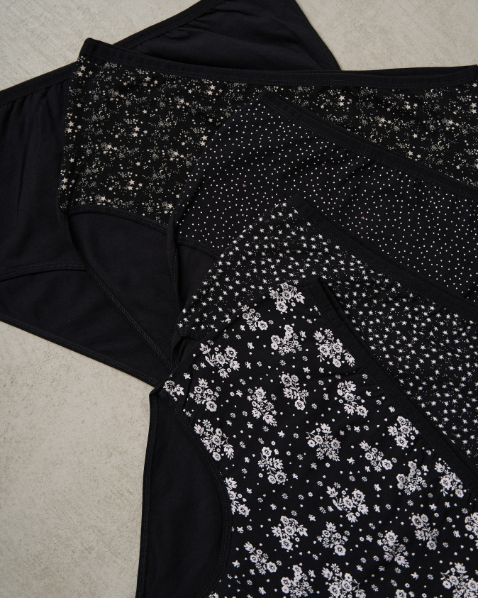 Труси жіночі мікс в дрібні малюнки - Plus Size