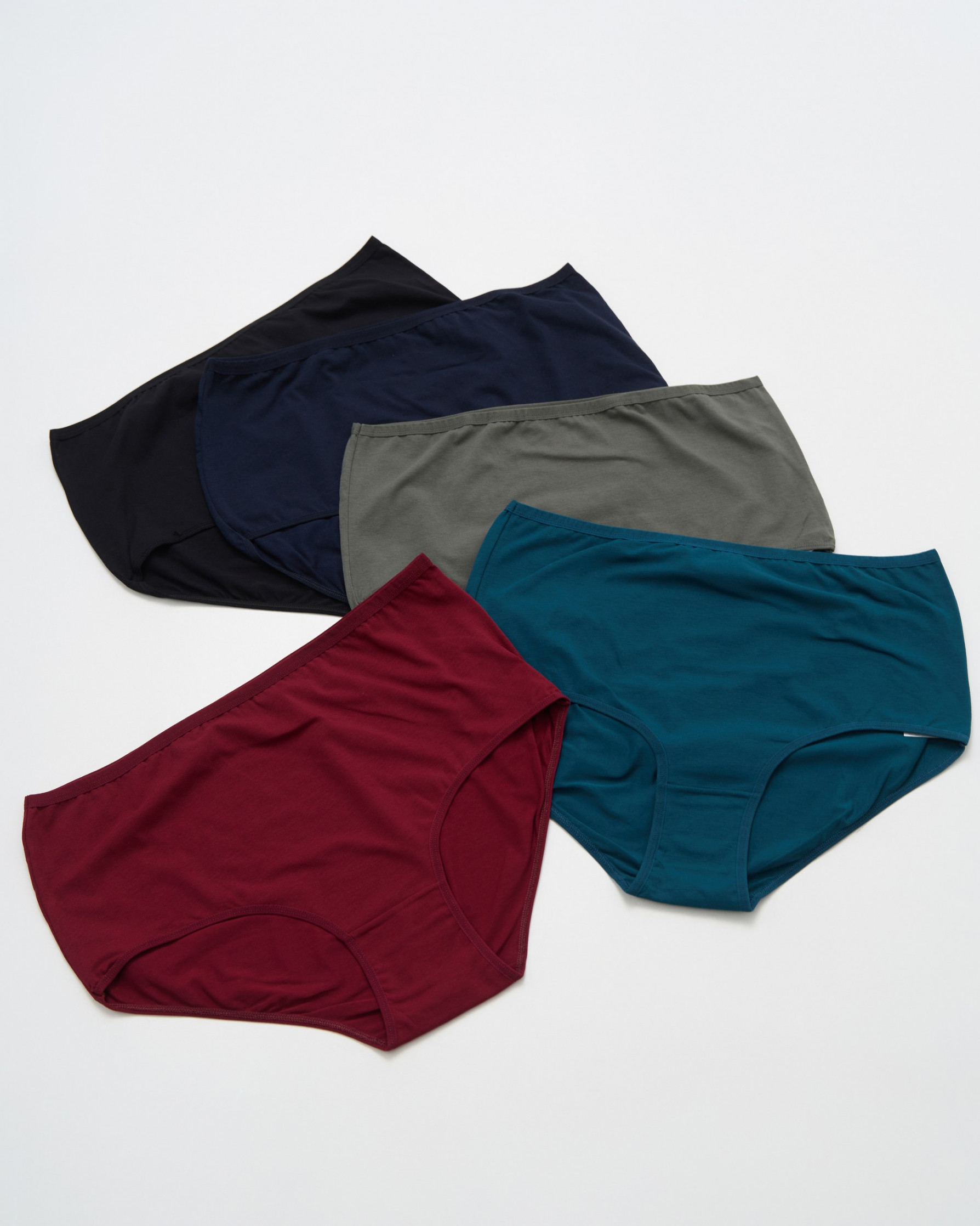 Трусики жіночі Plus Size - однотонний темний мікс