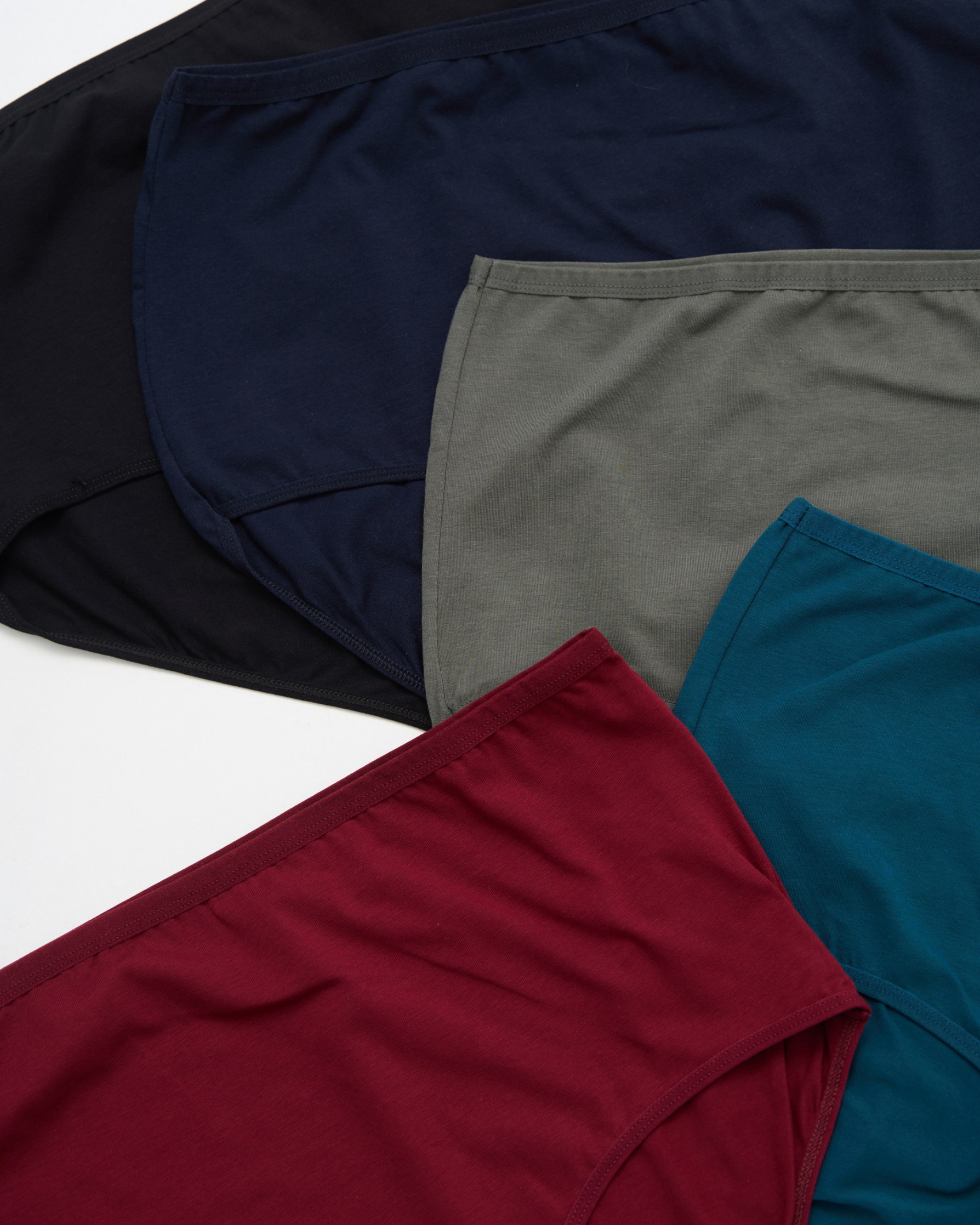 Трусики жіночі Plus Size - однотонний темний мікс