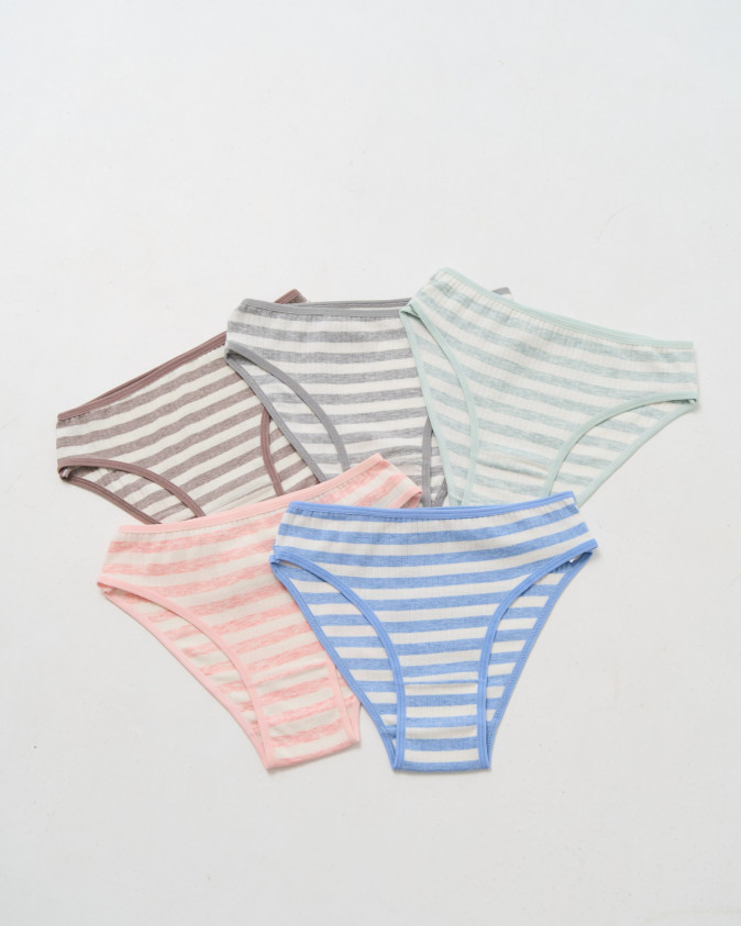 Жіночі трусики у рубчик - у смужку