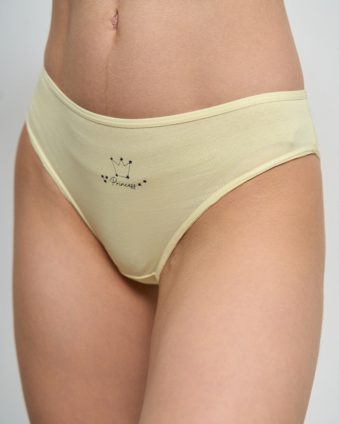 Женские цветные трусики - с короной Princess