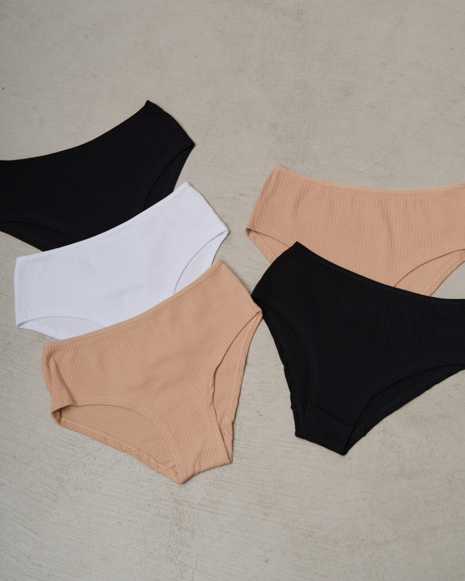 Жіночі шортики в рубчик - базовий мікс