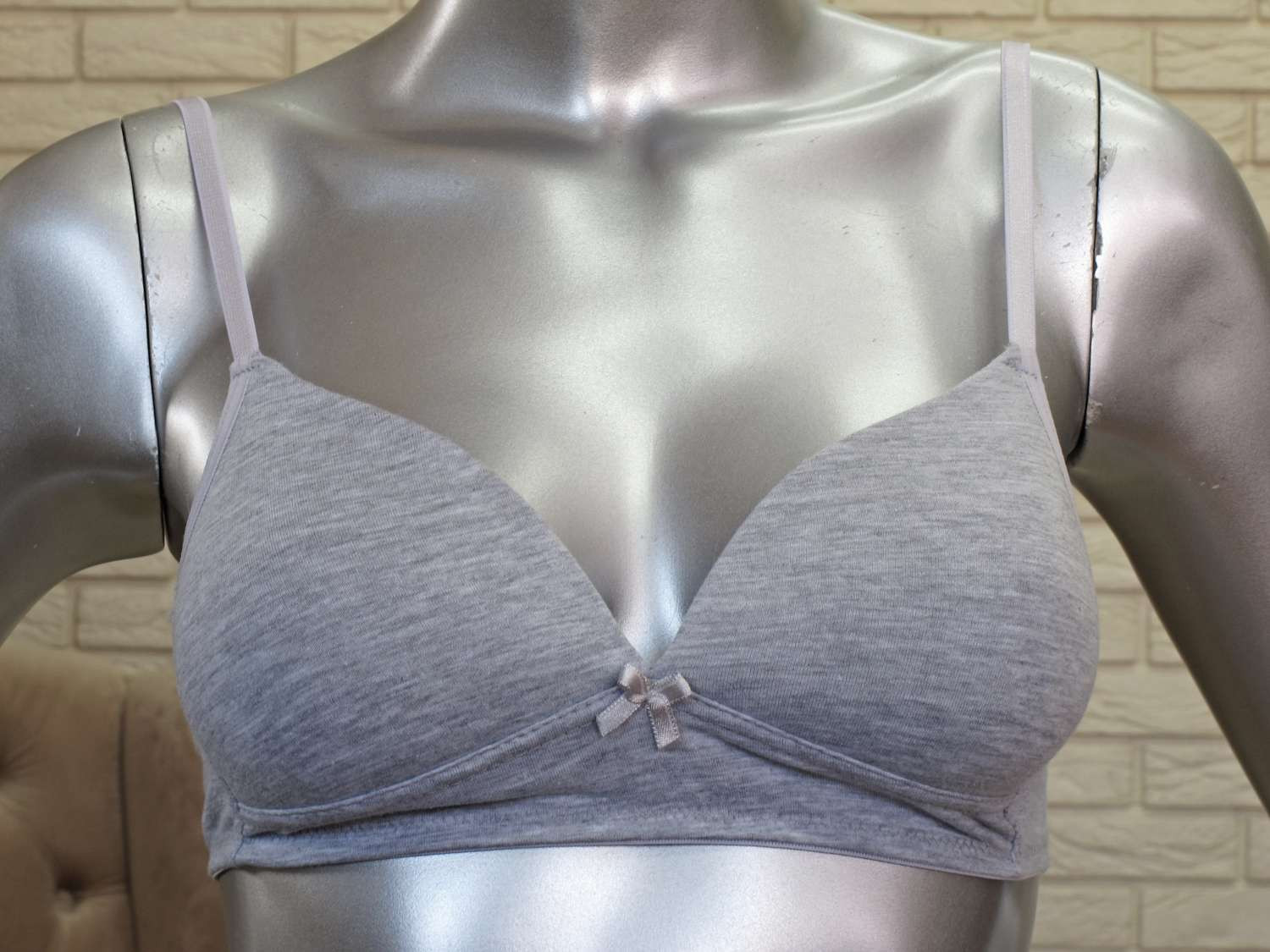 Бюстгальтер подростковый - серый