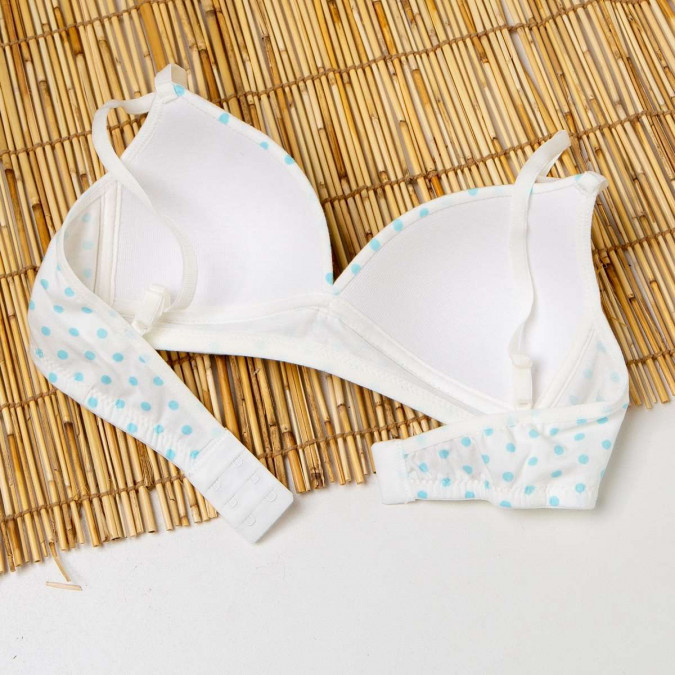 Бюстгальтер підлітковий - в блакитний горошок