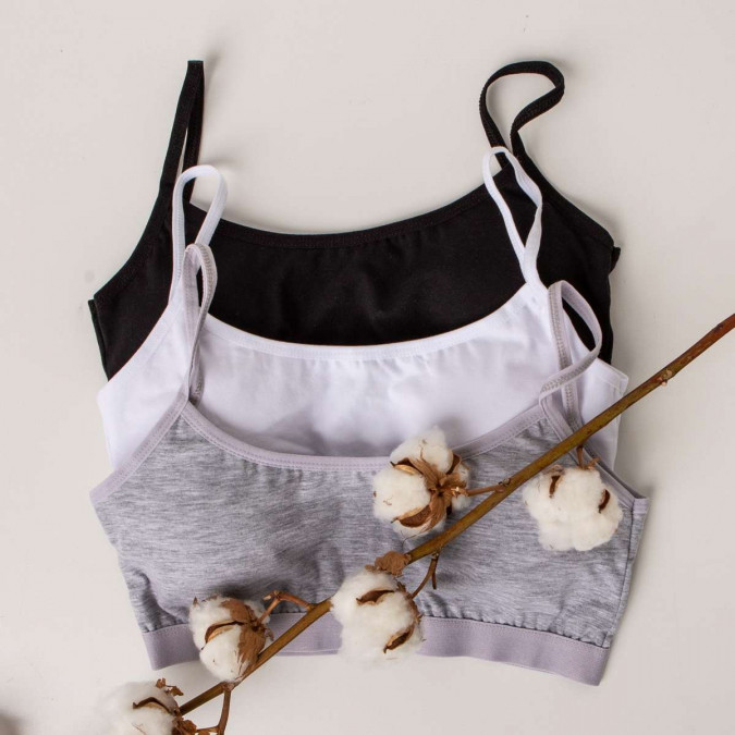 Жіночий бавовняний топік на тонкій бретельці