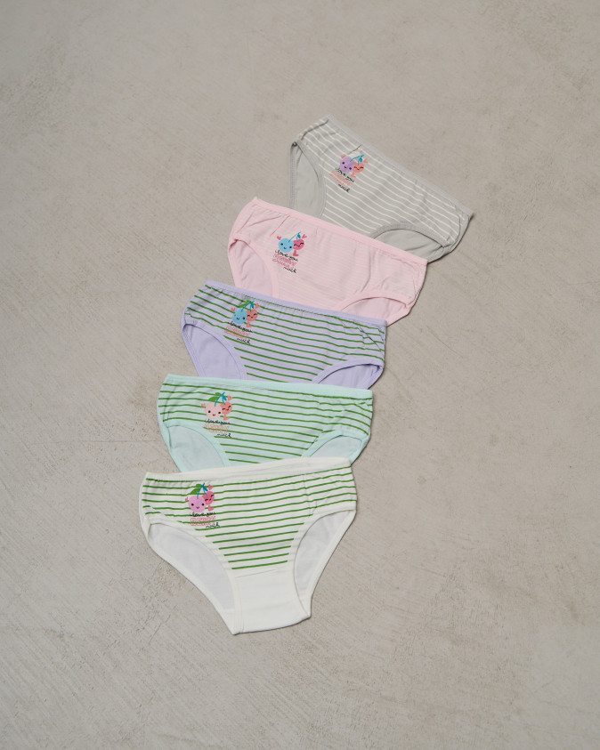 Дитячі трусики на дівчинку, у смужку - Вишеньки