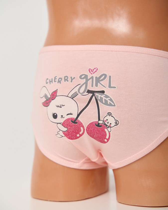 Пастельні дитячі трусики на дівчинку - Cherry girl