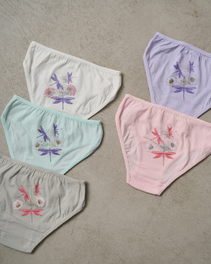 Дитячі трусики на дівчинку - Бабки та квіти