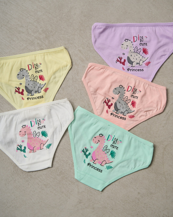 Детские трусики на девочку - Динозаврик-принцесса