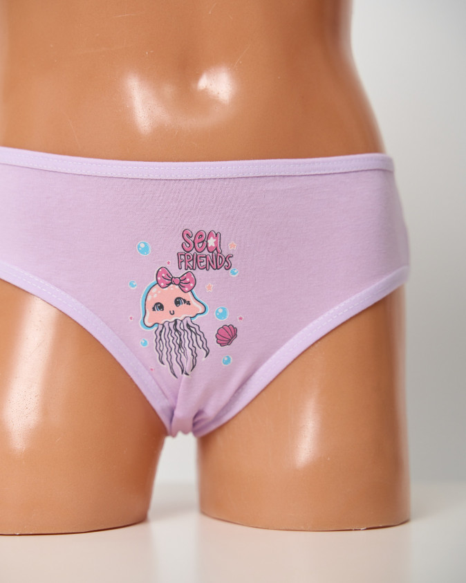 Пастельні дитячі трусики на дівчинку - Восьминіжки