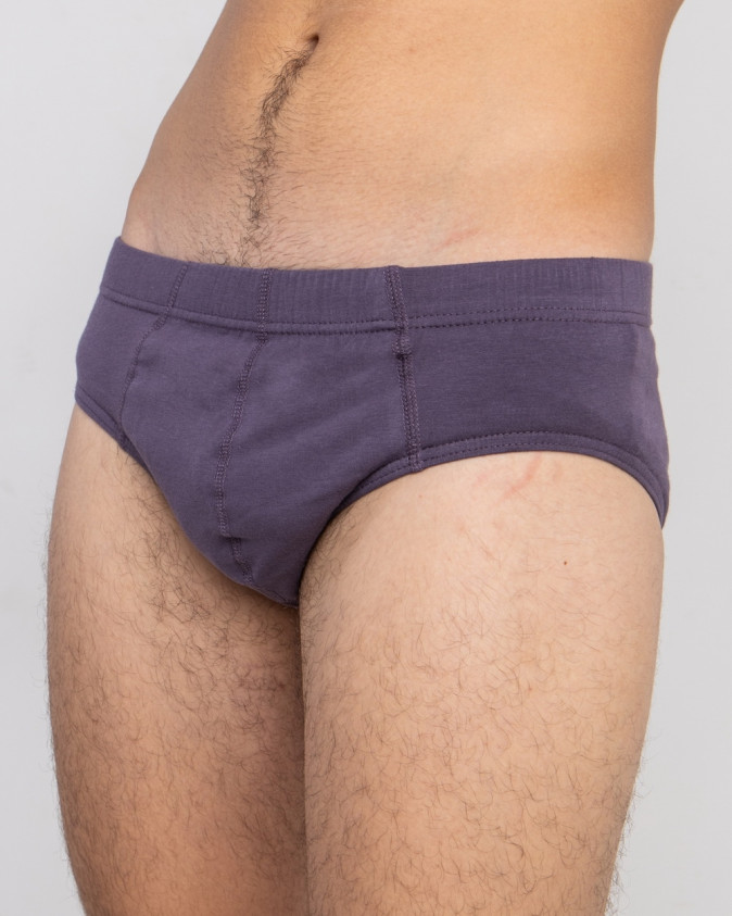 Трусы-слипы мужские однотонные - Темно-серый