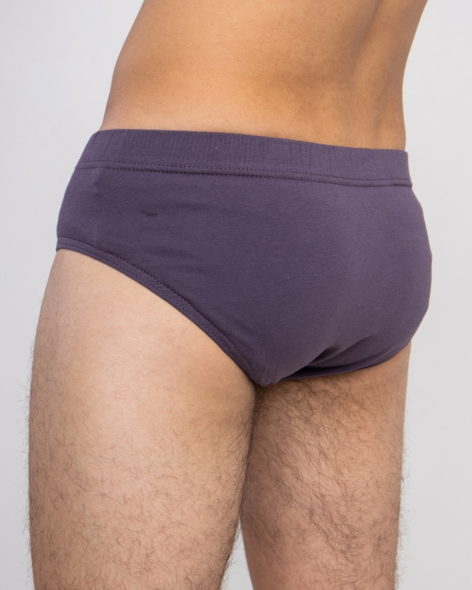 Трусы-слипы мужские однотонные - Темно-серый