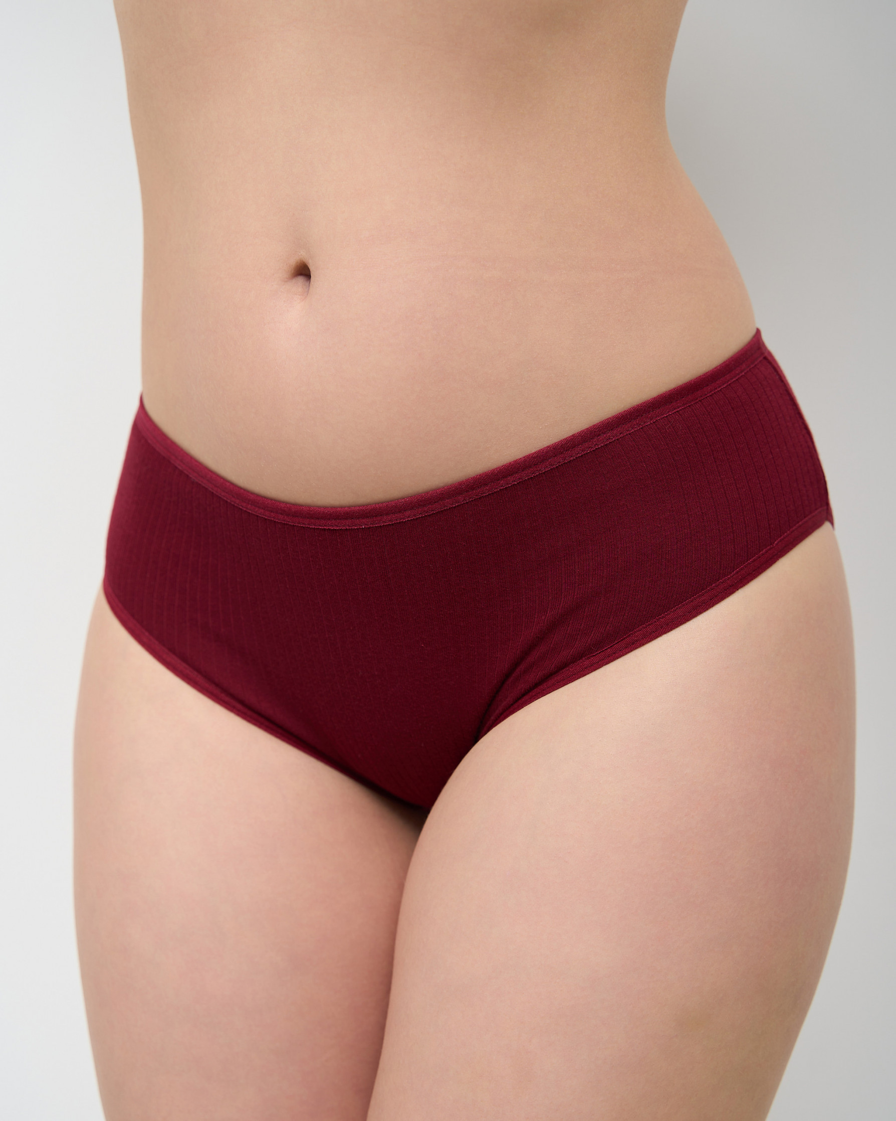 Батальні труси однотонні - темні в рубчик