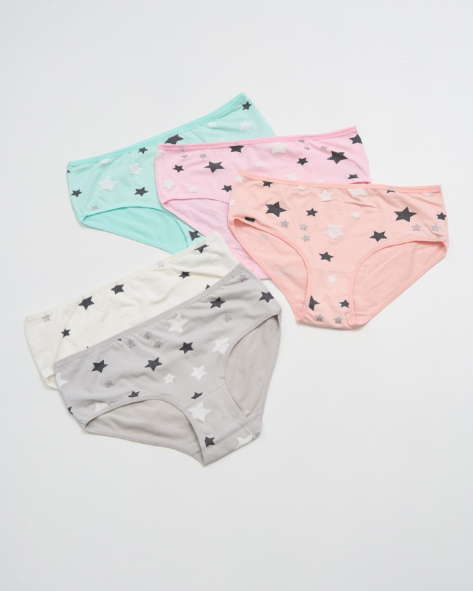 Жіночі трусики Plus Size - зірочки