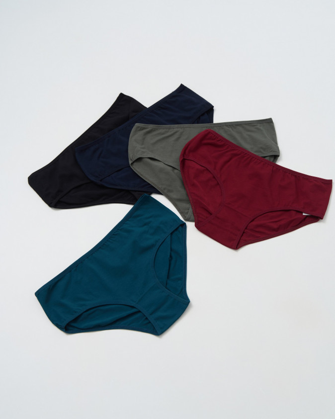 Жіночі трусики Plus Size - темний мікс