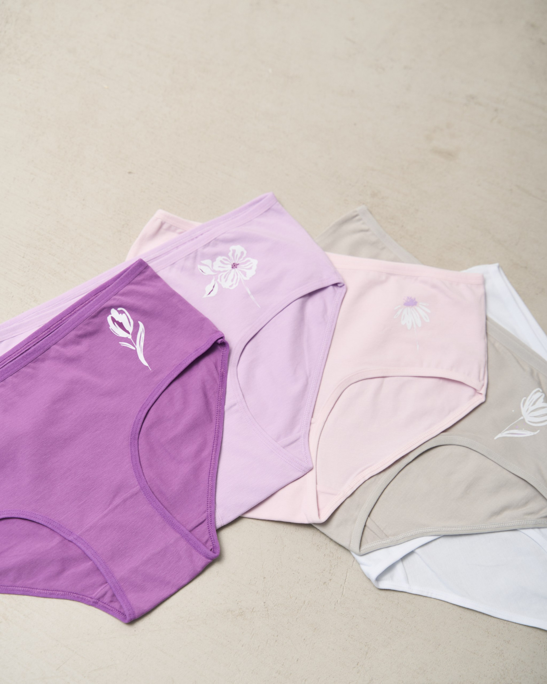 Батальні трусики бавовна - лавандовий мікс