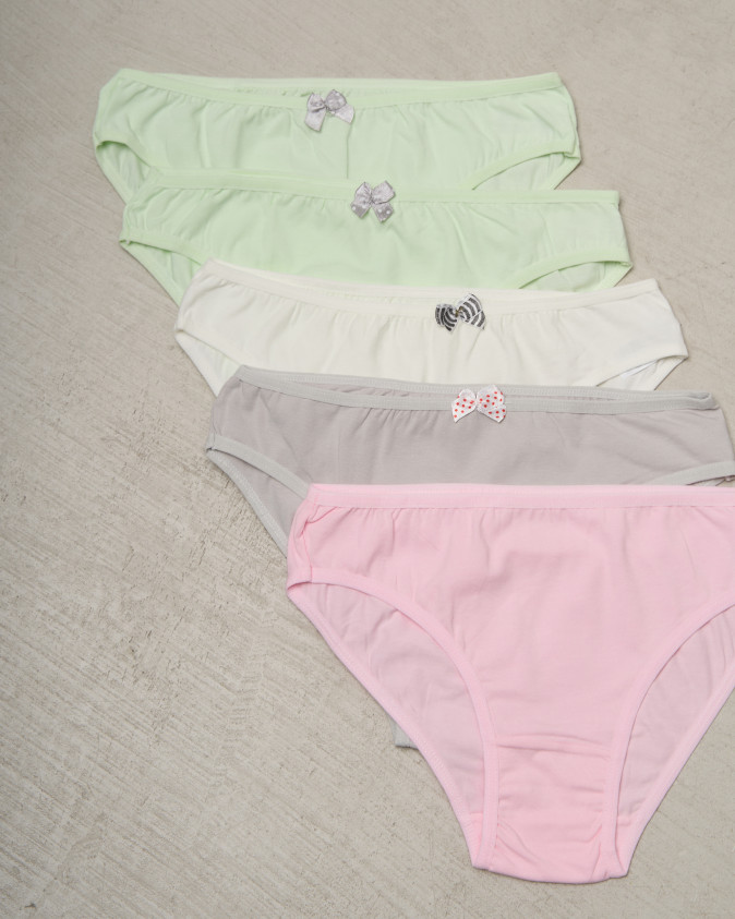 Жіночі трусики однотонні - пастельний мікс