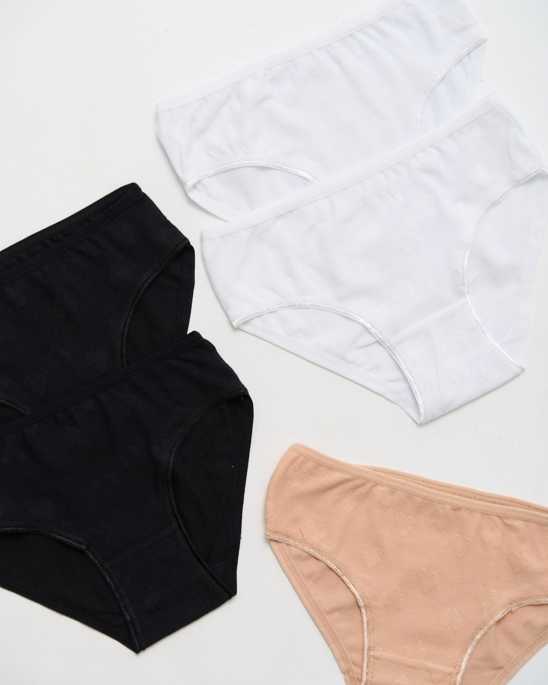 Трусики для девочки - базовый микс с сердечками