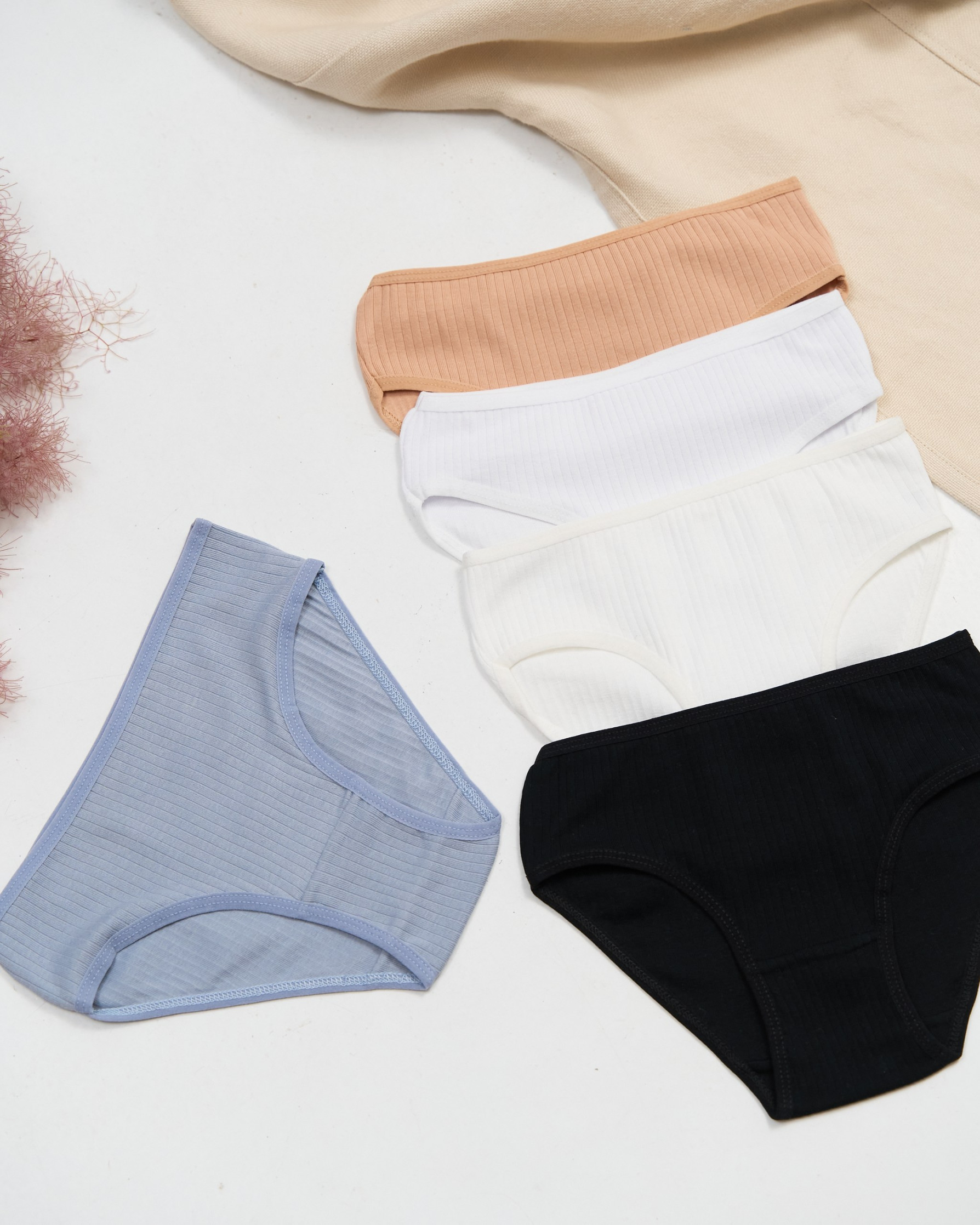 Трусики на девочку детские - в рубчик - микс