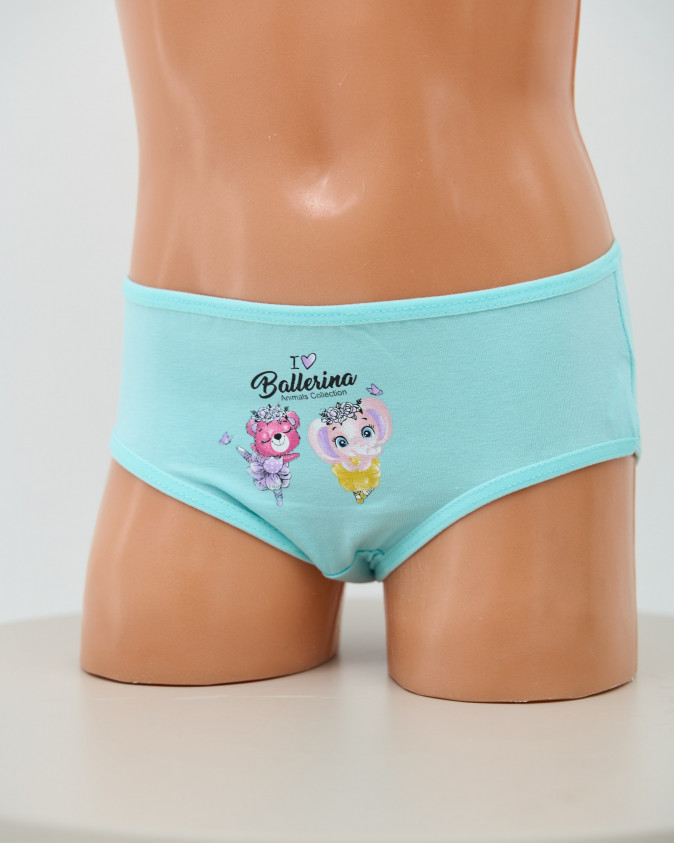 Дитячі трусики для дівчинки - кольорові з балеринками