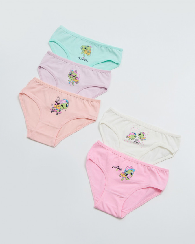 Дитячі трусики для дівчаток - Веселі черепашки