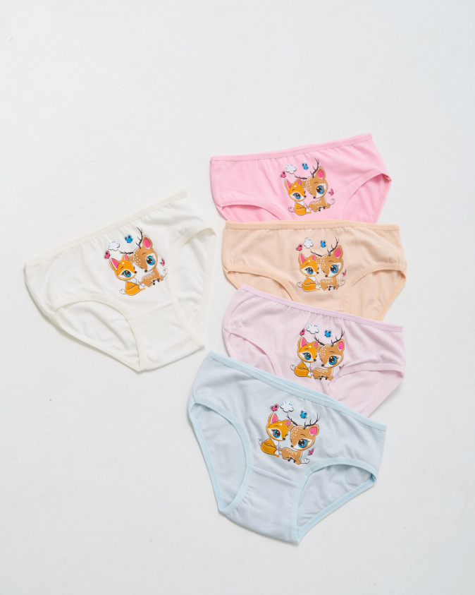 Дитячі трусики для дівчинки - Лисеня та оленя