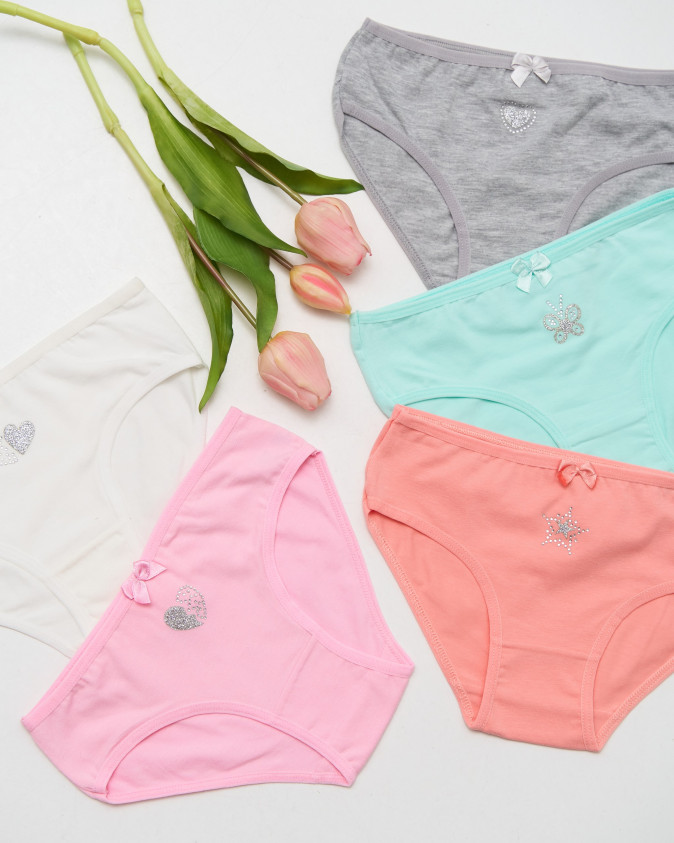 Трусики на підлітка, однотонні - стрази