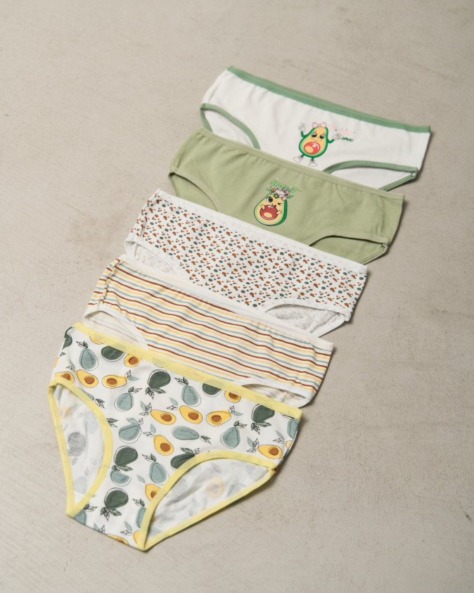 Бавовняні трусики на дівчинку-підлітка - Авокадо